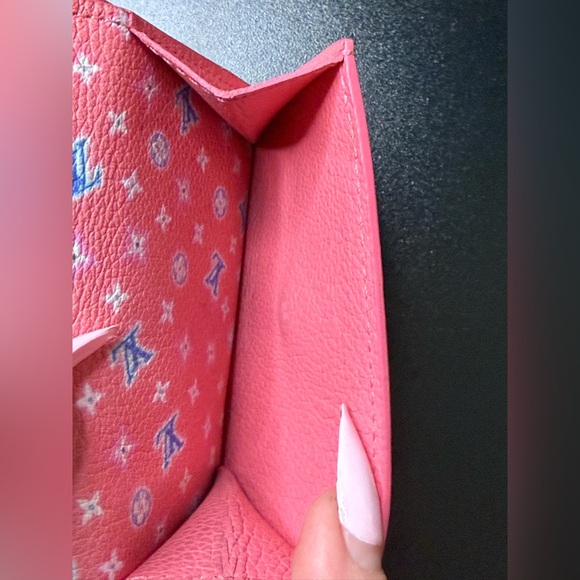Louis Vuitton Portefeuille Lock Mini Wallet Pink Calf Leather LV - Picture 5 of 12